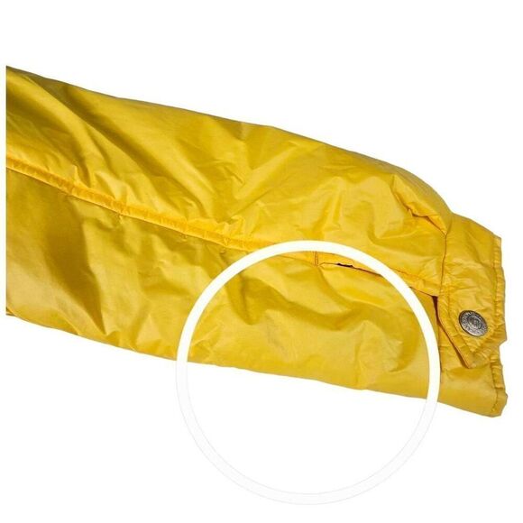 Tommy Hilfiger  Girl Yellow Vintage Puffer Jacket  Large Jrs. - Picture 6 of 8